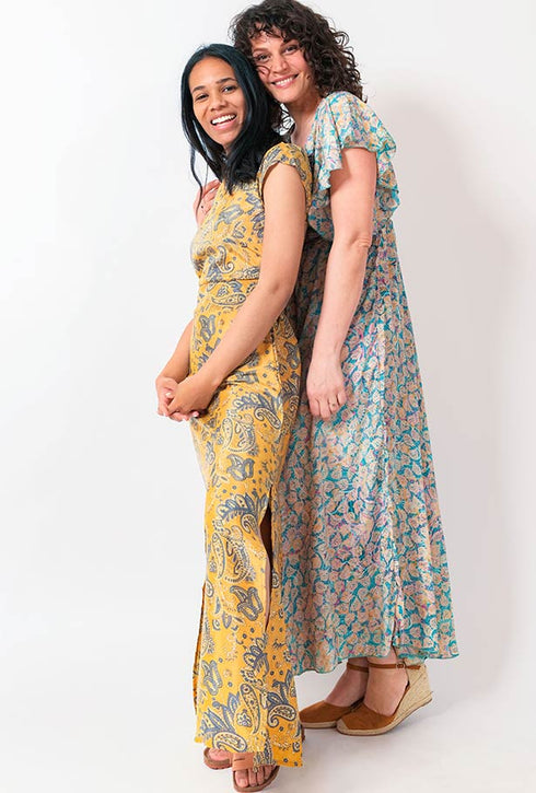Y Why? Florales Maxikleid Aurelia